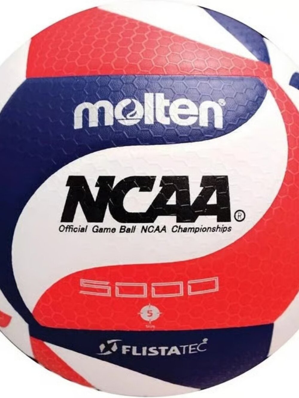 Molten V5M5000-3N Flistatec NCAA Volleyball - Red/White/Blue PACK OF 2